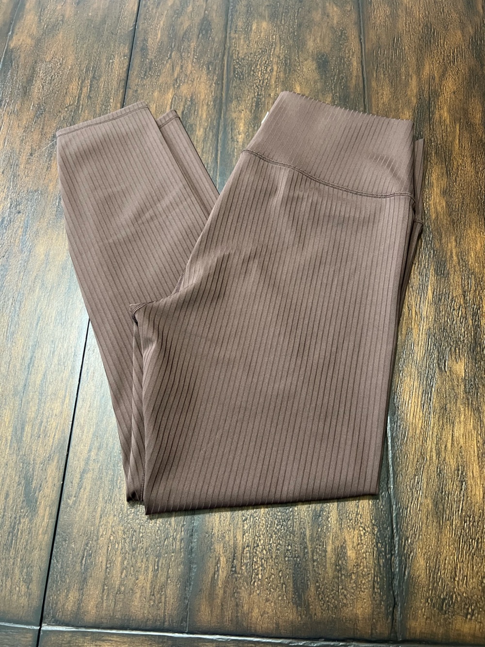 Vuori Inversion Rib Legging 7/8 Ankle Length Stretch Active Java Brown Small - Picture 4 of 10